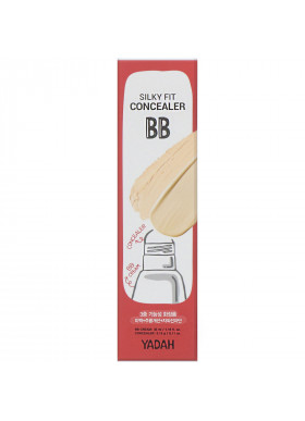 Yadah, Silky Fit Concealer BB, 2-in-1, N21 Light Beige, 1.18 fl oz (35 ml) / 0.11 oz (3.15 g)