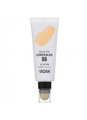 Yadah, Silky Fit Concealer BB, 2-in-1, N21 Light Beige, 1.18 fl oz (35 ml) / 0.11 oz (3.15 g)