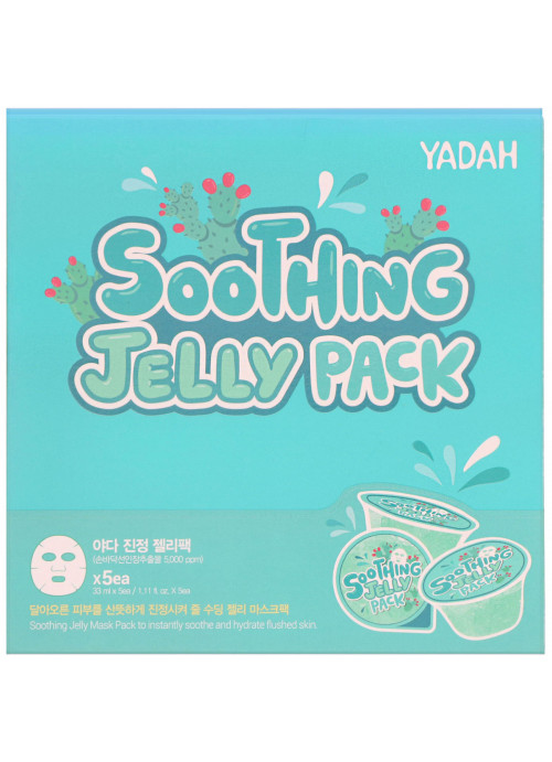 Yadah, Soothing Jelly Pack, 5 Sheets, 1.11 fl oz (33 ml) Each