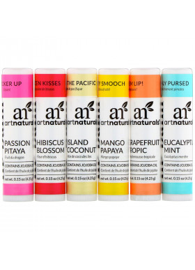 Artnaturals, Lip Balm Set, 6 Lip Balms, 0.15 oz (4.25 g) Each