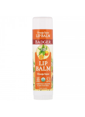 Badger Company, Lip Balm, Orange Spice, .60 oz (17 g)