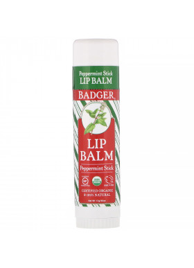 Badger Company, Lip Balm, Peppermint Stick, .60 oz (17 g)