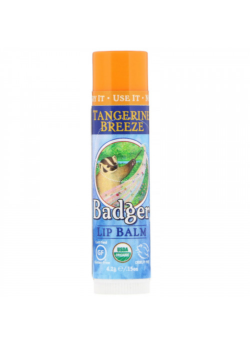 Badger Company, Lip Balm, Tangerine Breeze, .15 oz (4.2 g)