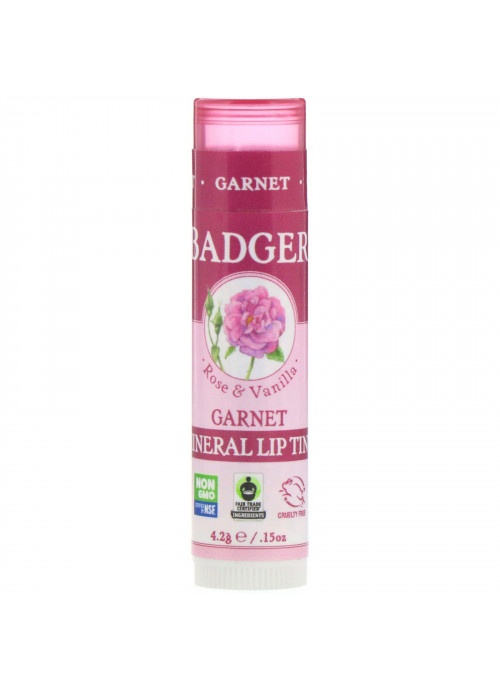 Badger Company, Mineral Lip Tint, Garnet, .15 oz (4.2 g)