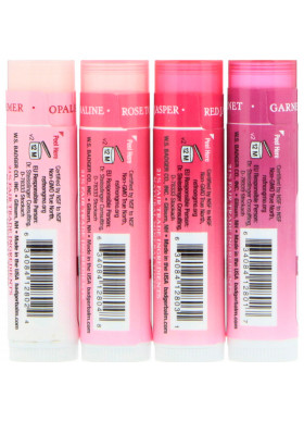 Badger Company, Mineral Lip Tints Set, 4 Pack, .15 oz (4.2 g) Each