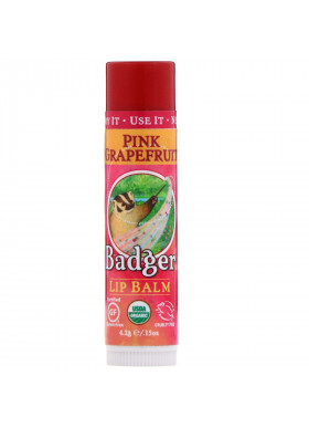 Badger Company, Organic, Lip Balm, Pink Grapefruit, .15 oz (4.2 g)