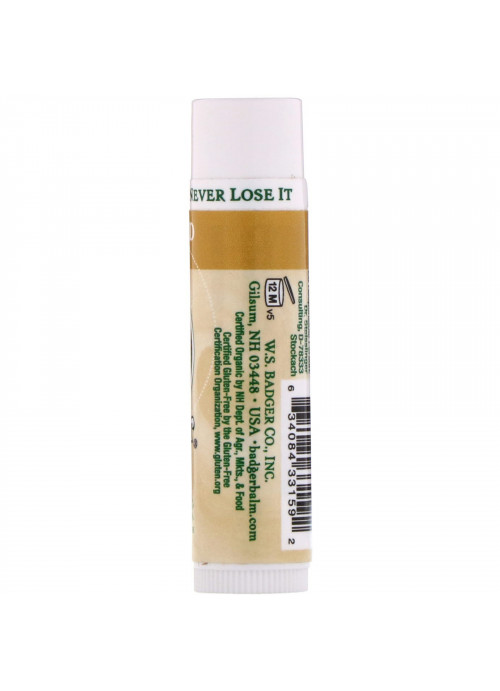 Badger Company, Organic Lip Balm, Unscented, .15 oz (4.2 g)