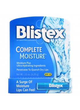 Blistex, Complete Moisture, Lip Protectant/Sunscreen, SPF 15, .15 oz (4.25 g)