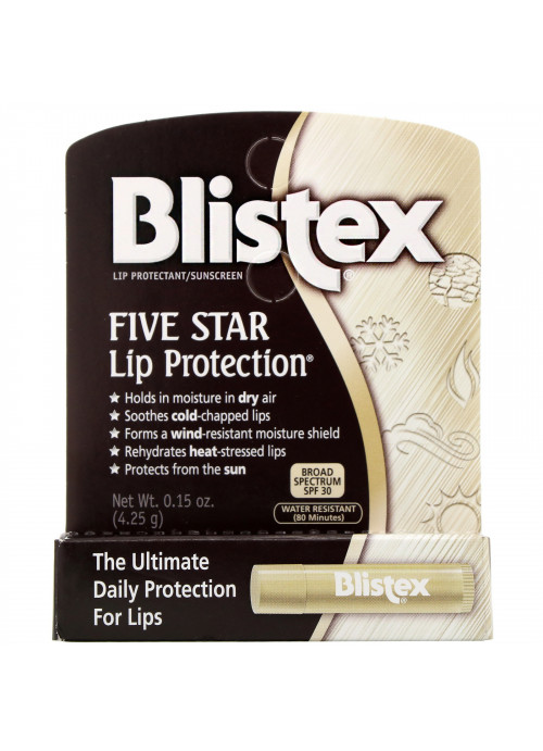 Blistex, Five Star Lip Protection, SPF 30, .15 oz (4.25 g)