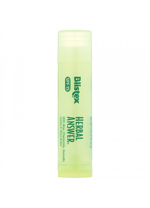 Blistex, Lip Protectant/Sunscreen, SPF 15, Herbal Answer, 0.15 oz (4.25 g)