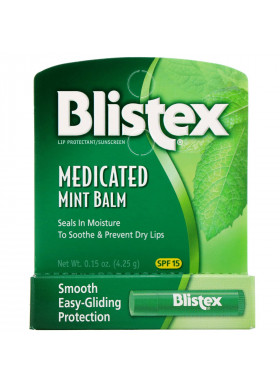 Blistex, Lip Protectant/Sunscreen, SPF 15, Medicated Mint Balm, .15 oz (4.25 g)