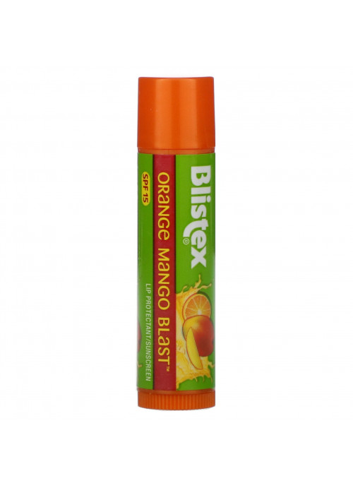 Blistex, Lip Protectant/Sunscreen, SPF 15, Orange Mango Blast, 0.15 oz (4.25 g)