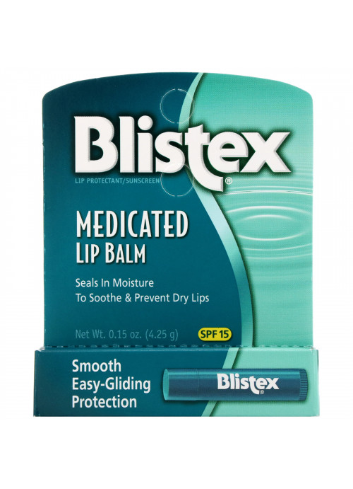 Blistex, Medicated Lip Balm, Lip Protectant/Sunscreen, SPF 15, .15 oz (4.25 g)