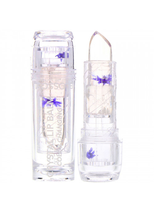 Blossom, Crystal Lip Balm, Color Changing, Purple, 3 g