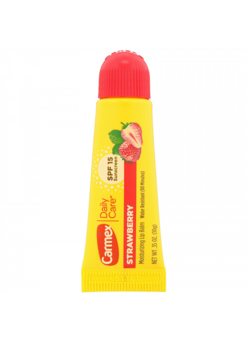 Carmex, Daily Care, Moisturizing Lip Balm, Strawberry, SPF 15, .35 oz (10 g)