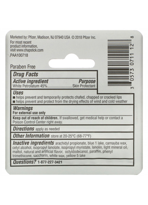 Chapstick, Lip Care Skin Protectant, Classic Spearmint, 0.15 oz (4 g)