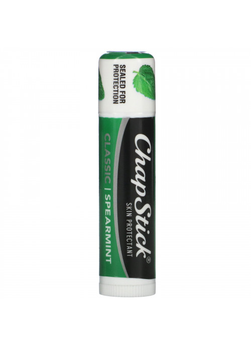 Chapstick, Lip Care Skin Protectant, Classic Spearmint, 0.15 oz (4 g)