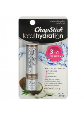 Chapstick, Total Hydration, 3 in 1 Lip Care, Coconut Hydration, 0.12 oz (3.5 g)
