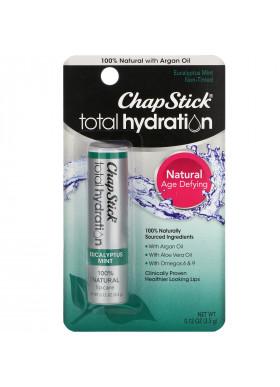Chapstick, Total Hydration Lip Care, Eucalyptus Mint, 0.12 oz (3.5 g)