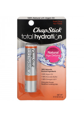 Chapstick, Total Hydration Lip Care, Fresh Citrus, 0.12 oz (3.5 g)