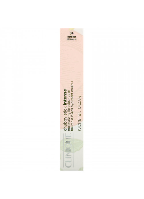 Clinique, Chubby Stick, Intense Moisturizing Lip Colour Balm, Heftiest Hibiscus, .10 oz (.3 g)