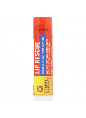 Desert Essence, Lip Rescue, SPF 30, Exotic Coconut, .15 oz (4.25 g)