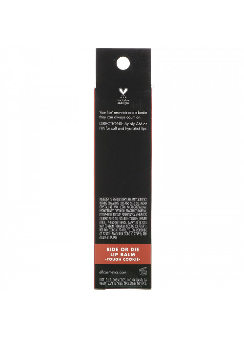 E.L.F., Ride Or Die Lip Balm, Tough Cookie, 0.42 oz (12 g)