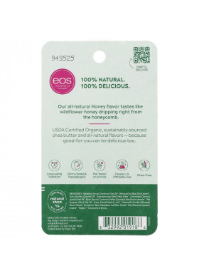 EOS, 100% Natural Shea Lip Balm, Honey, 2 Pack, 0.14 oz (4 g) Each