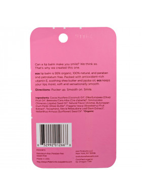 EOS, Lip Balm, Strawberry Sorbet, 2 Pack, .14 oz (4 g) Each