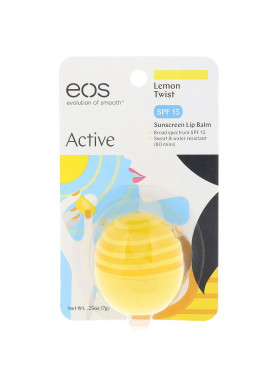 EOS, Lip Balm with SPF 15, Lemon Twist, .25 oz (7 g)