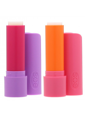 EOS, Super Soft Shea Lip Balm, Strawberry Peach & Toasted Marshmallow, 2 Pack,  0.14 oz (4 g) Each