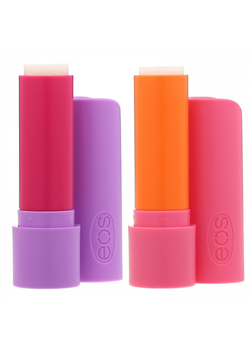 EOS, Super Soft Shea Lip Balm, Strawberry Peach & Toasted Marshmallow, 2 Pack,  0.14 oz (4 g) Each