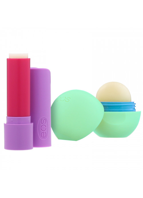EOS, Super Soft Shea Lip Balm, Toasted Marshmallow & Triple Mint, 2 Pack, 0.39 oz (11 g)