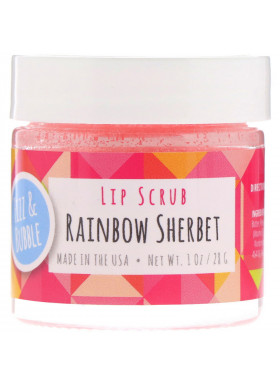 Fizz & Bubble, Lip Scrub, Rainbow Sherbet, 1 oz (28 g)