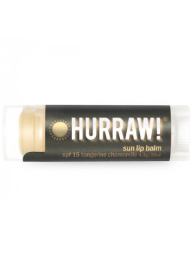 Hurraw! Balm, Sun Protection Balm SPF 15, Tangerine Chamomile, .15 oz (4.3 g)