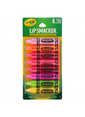 Lip Smacker, Crayola, Lip Balm, Party Pack, 8 Pieces, 0.14 oz (4.0 g) Each