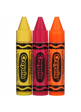 Lip Smacker, Crayola, Lip Balm, Trio Pack, 3 Pieces, 0.14 oz (4.0 g) Each