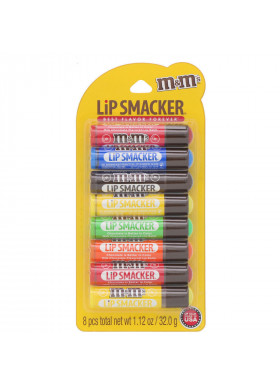 Lip Smacker, M&M's, Lip Balm Party Pack, 8 Pieces