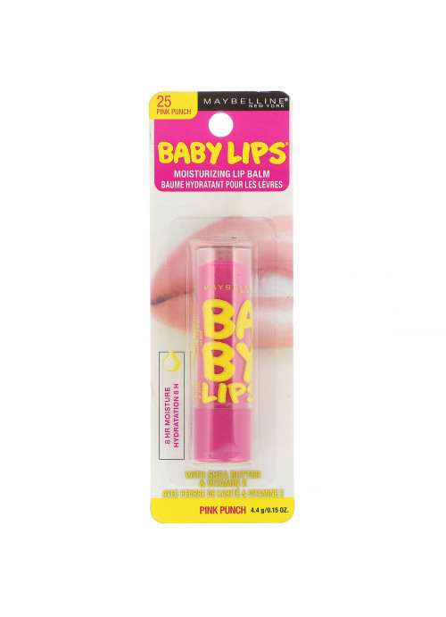 Maybelline, Baby Lips, Moisturizing Lip Balm, 25 Pink Punch, 0.15 oz (4.4 g)
