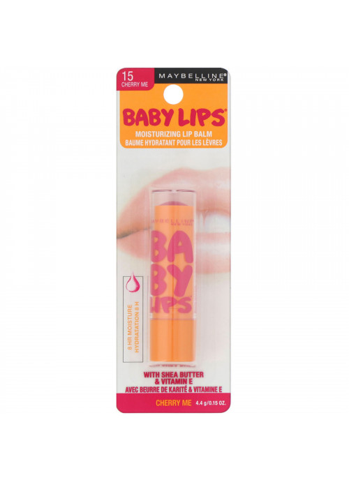 Maybelline, Baby Lips, Moisturizing Lip Balm, Cherry Me, 0.15 oz (4.4 g)