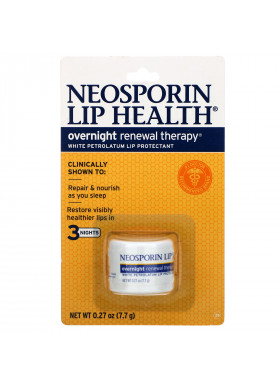 Neosporin, Overnight Renewal Therapy, White Petrolatum Lip Protectant, 0.27 oz (7.7 g)