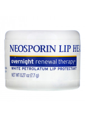 Neosporin, Overnight Renewal Therapy, White Petrolatum Lip Protectant, 0.27 oz (7.7 g)