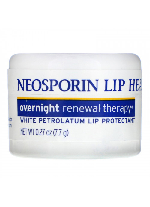 Neosporin, Overnight Renewal Therapy, White Petrolatum Lip Protectant, 0.27 oz (7.7 g)