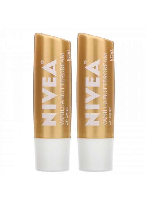 Nivea, Lip Care, Vanilla Buttercream, 2 Pack, 0.17 oz (4.8 g) Each