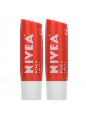 Nivea, Tinted Lip Care, Peach, 2 Pack, 0.17 oz (4.8 g) Each