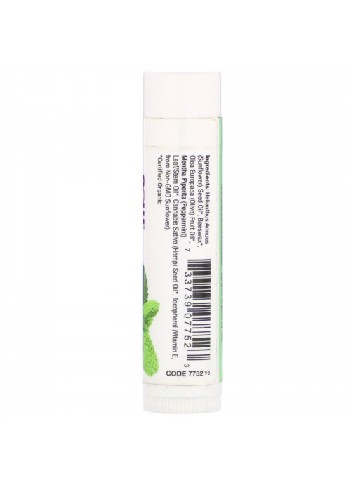 Now Foods, Solutions, Completely Kissable Lip Balm, Peppermint, 0.15 oz (4.25 g)