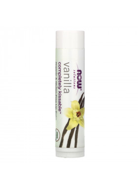 Now Foods, Solutions, Completely Kissable Lip Balm, Vanilla, 0.15 oz (4.25 g)
