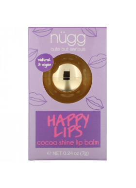 Nugg, Happy Lips, Cocoa Shine Lip Balm, 0.24 oz (7 g)