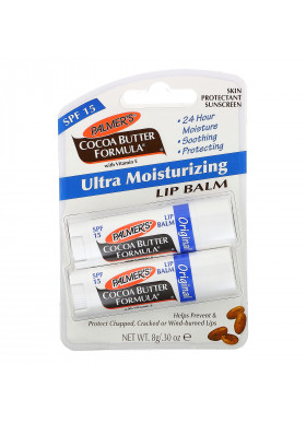 Palmer's, Ultra Moisturizing Lip Balm, SPF 15, Original , 2 Pack, 0.30 oz (0.8 g)