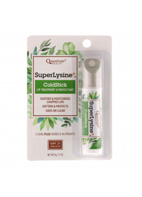 Quantum Health, Super Lysine+, ColdStick, Lip Treatment & Protectant, SPF 21, .17 oz (5 g)